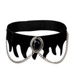 Halloween Ketting Fluweel Met Edelsteen