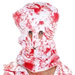 Halloween Masker Rood Wit Bloederig