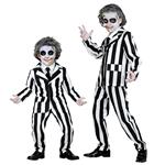 Halloween Kostuum Zwart Wit Kind Geest