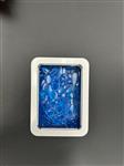 Rekenfiches in blikje (12x8 cm), Transparant blauw (200 st.)