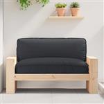 vidaXL Kussen Zwart 120 x 80 x 12 cm Oxford Stof