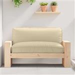 vidaXL Kussen Beige 120 x 80 x 12 cm Oxford Stof