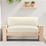 vidaXL Kussen Crème 120 x 80 x 12 cm Oxford Stof