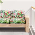 vidaXL Palletkussen voor zitting Bloemen Multikleur 80 x 80 x 12 cm