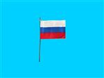 Tafelvlag Rusland + kunststof houder