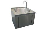 Handwasbak met rond spoelbakje, zonder rugwand