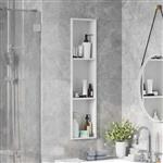 vidaXL Douche Niche Wit 90 x 20 x 9.5 cm Roestvrij staal