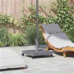 vidaXL Parasolvoet Donkergrijze Houtlook 45 x 45 x 31,5 cm