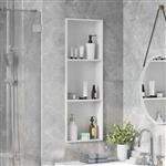 vidaXL Douche Niche Wit 90 x 30 x 9.5 cm Roestvrij staal
