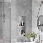 vidaXL Douche Niche Zilver 60 x 20 x 9.5 cm Roestvrij staal