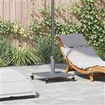 vidaXL Buiten Parasols Donkerhout 45 x 45 x 31.5 cm Staal