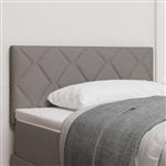 vidaXL Stoffen Hoofdbord Geometrisch met hoofdeinde Taupe 100 cm Stof
