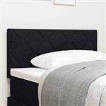 vidaXL Stoffen Hoofdbord Geometrisch met hoofdeinde Zwart 90 cm Stof