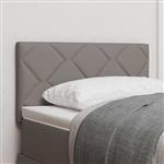 vidaXL Stoffen Hoofdbord Geometrisch met hoofdeinde Taupe 80 cm Stof