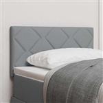 vidaXL Stoffen Hoofdbord Geometrisch Lichtgrijs 80 cm Stof