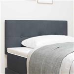 vidaXL Hoofdbord Wandgemonteerd Donkergrijs 80 cm Fluweel