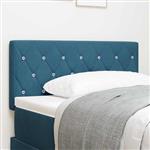 vidaXL Fluwelen Hoofdbord Argyle Handmatig Donkerblauw 100 cm Fluweel