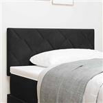 vidaXL Hoofdbord met hoofdeinde Zwart 90 cm Fluweel