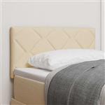 vidaXL Stoffen Hoofdbord Geometrisch met hoofdeinde Crème 80 cm Stof