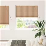 vidaXL Rolgordijn Anders Licht Bruin 140 x 220 cm Bamboe