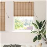 vidaXL Rolgordijn Anders Licht Bruin 120 x 160 cm Bamboe