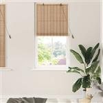 vidaXL Rolgordijn Anders Licht Bruin 90 x 160 cm Bamboe