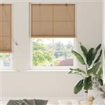 vidaXL Raamrolgordijnen & Shutters Anders Licht Bruin Bamboe