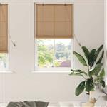 vidaXL Raamrolgordijnen & Shutters Anders Licht Bruin Bamboe