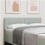 vidaXL Hoofdbord Wandgemonteerd Lichtgrijs 160 cm Fluweel