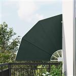 vidaXL Balkon Privacy Scherm Donkergroen 115 x 115 cm Stof