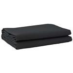 vidaXL Vervangingsdoek voor zonnescherm Zwart 10 x 1.6 m