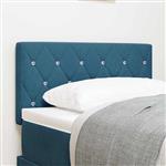 vidaXL Fluwelen Hoofdbord Geruit Donkerblauw 80 cm Fluweel