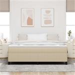 vidaXL Bedframe Grijs groen 180 x 200 cm Katoenen stof