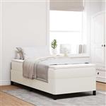vidaXL Bedframe Crème 90 x 200 cm Katoenen stof