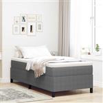 vidaXL Bedframe Lichtgrijs 90 x 200 cm Katoenen stof