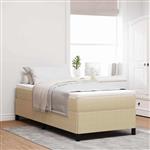 vidaXL Bedframe Grijs groen 90 x 190 cm Katoenen stof