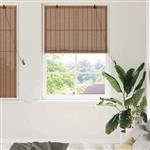 vidaXL Raamblind Geometrisch Bruin 120 x 160 cm Bamboe