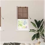 vidaXL Raamblind Geometrisch Bruin 60 x 220 cm Bamboe
