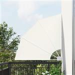 vidaXL Balkon Privacy Scherm Crème 115 x 115 cm Stof