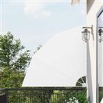 vidaXL Balkon Privacy Scherm Wit 140 x 140 cm Stof