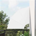 vidaXL Balkon Privacy Scherm Wit 115 x 115 cm Stof