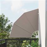 vidaXL Balkon Privacy Scherm Taupe 115 x 115 cm Stof