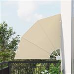 vidaXL Balkon Privacy Scherm Beige 115 x 115 cm Stof