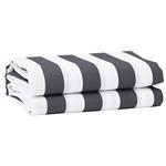 vidaXL Vervangingsdoek voor zonnescherm Antraciet en wit 3 x 2 m Stof