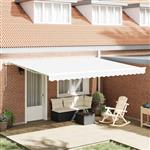 vidaXL Vervangingsdoek voor zonnescherm Wit 450 × 300 cm Canvas