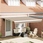vidaXL Vervangingsdoek voor zonnescherm Beige 400 × 300 cm Canvas