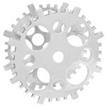 vidaXL Wijnrek Zilver 39 x 39 x 14 cm Aluminium