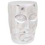 vidaXL Kruk Zilver Aluminium