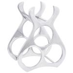 vidaXL Wijnrek Zilver 23 x 14 x 28 cm Aluminium