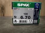 Spax gegalvaniseerd 6x70mm